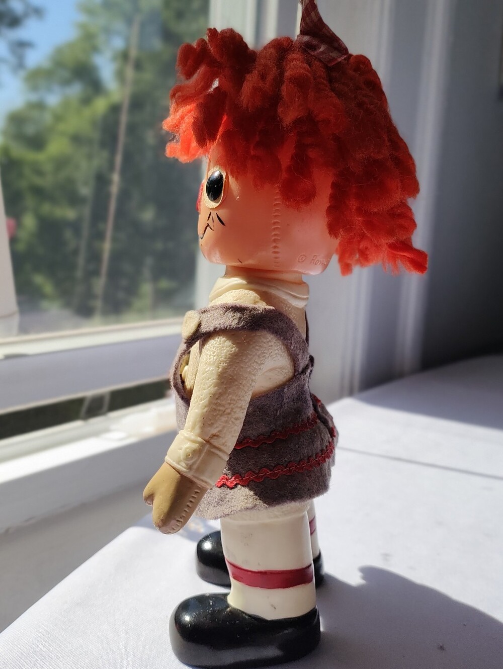 1974 Vintage Raggedy Ann Coin Bank - 9 Inches - Collectible Doll - Picture 9 of 9